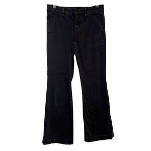 Pilcro & The Letterpress Anthropologie Black Flared Pants Size 29
